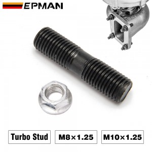 TANSKY Turbo Studs + Lock Nut Turbo Manifold Header Flange Mounting Stud Bolt Thread M8×1.25 M10×1.25
