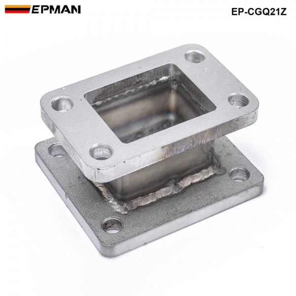 EPMAN Cast Iron T3 to T4 Turbo Charger Turbo Manifold Flange Adapter Conversion EP-CGQ21Z