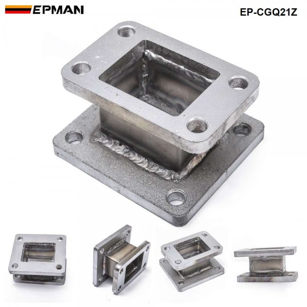 EPMAN Cast Iron T3 to T4 Turbo Charger Turbo Manifold Flange Adapter Conversion EP-CGQ21Z