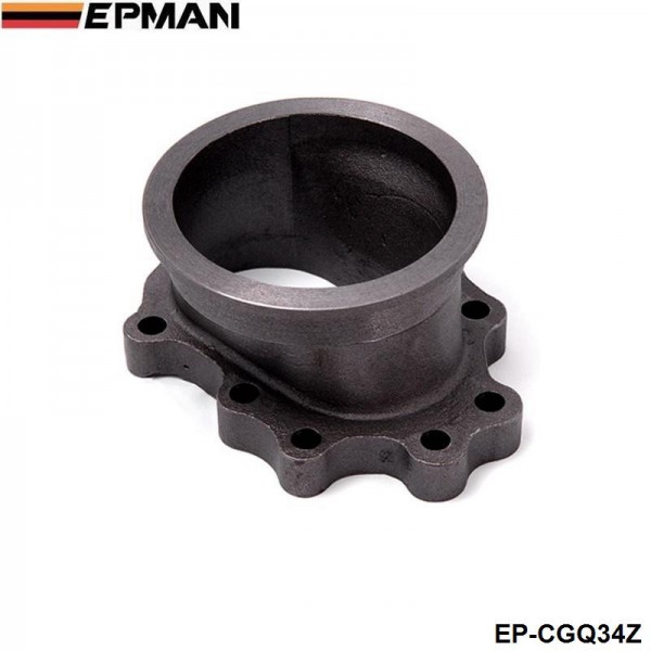 EPMAN- T25 T28 GT25 GT28 8 BOLT to 3" v band Exhaust Manifold Converter Adaptor Flange EP-CGQ34Z