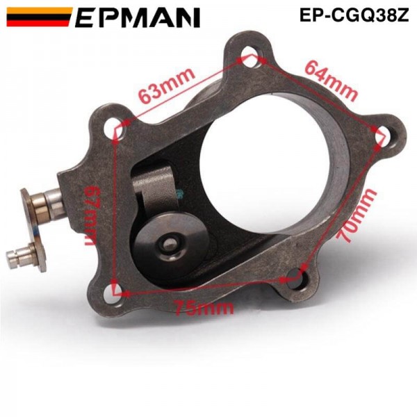 EPMAN T3/T4 T3 Turbocharger Turbo 5-Bolt 2.5" V-Band Cast Iron Flange EP-CGQ38Z