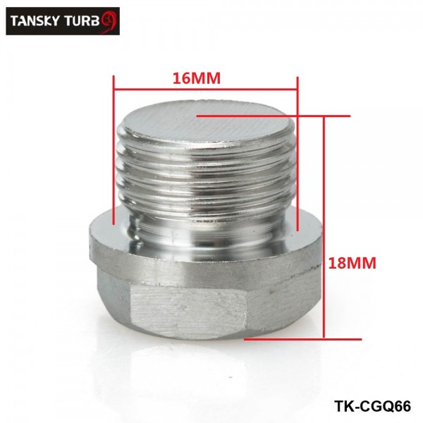 TANSKY-JDM Performance 18mm Stainless Steel O2 Sensor Ports Plug TK-CGQ66