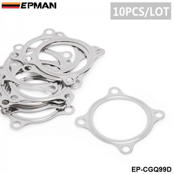 EPMAN 10PCS/PACK 2.5" 4 Bolt Turbo Downpipe Gasket Fits GT30 GT35 GT2871R GT2540R Turbocharger EP-CGQ99D