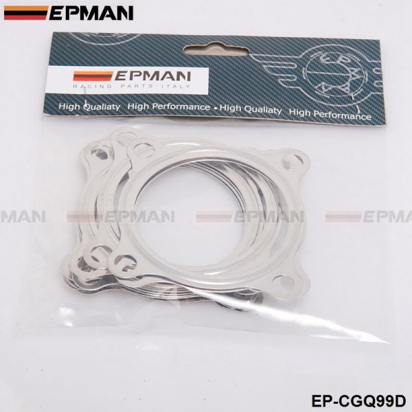 EPMAN 10PCS/PACK 2.5" 4 Bolt Turbo Downpipe Gasket Fits GT30 GT35 GT2871R GT2540R Turbocharger EP-CGQ99D