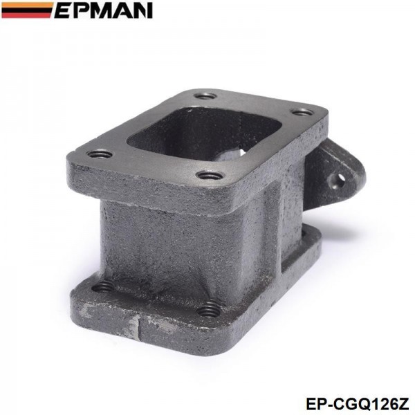 EPMAN - T3-T3 Cast Iron 304 Turbocharge Manifold Adaptor+38MM Wastegate Flange Outlet EP-CGQ126Z