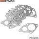 EPMAN 10PCS/PAK Aluminum Turbo to Downpipe Gasket For Mitsubishi EVO 1-3 4G63 EP-CGQ130S