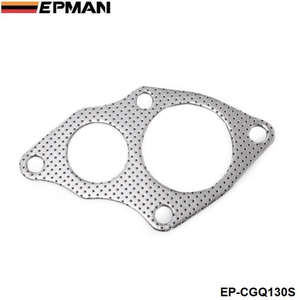 EPMAN 10PCS/PAK Aluminum Turbo to Downpipe Gasket For Mitsubishi EVO 1-3 4G63 EP-CGQ130S