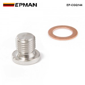 EPMAN -M12 x 1.25mm Oxygen O2 Lambda Sensor Blanking Exhaust Plug Cap Fits Motorcycles And Cars EP-CGQ144