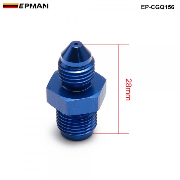  EPMAN -3AN AN3 Blue Turbo Oil Feed Restrictor Fitting for T25/T28 or GT25R GT28R GT30R Aluminum EP-CGQ156