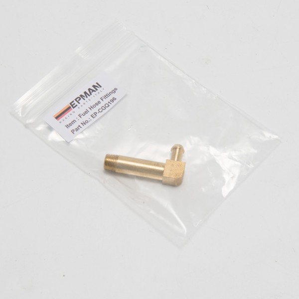 EPMAN -45mm Brass Boost Hose Barb to Male Thread Elbow Fitting For T2 T3 Turbo 1/8"Male NPT 90 Degree EP-CGQ196