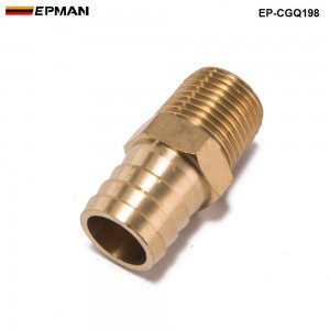 EPMAN - Straight 1/2" NPT Pipe to 3/4"Hose Barb Fitting Bare Coupler EP-CGQ198