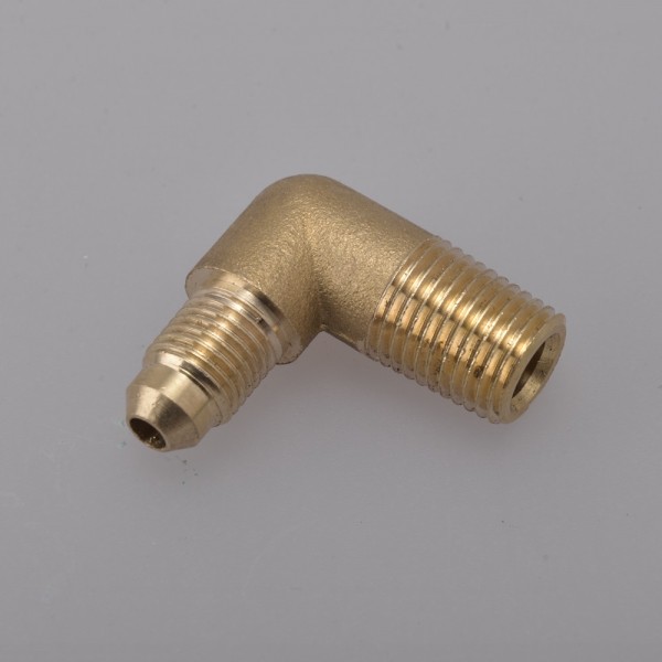  EPMAN -Turbocharger Compressor Brass Boost Nipple Hose Fitting Turbo 1/4''Male NPT 90 Degree EP-CGQ203