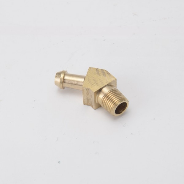 EPMAN - 45 Degree Elbow 1/8" Hose Fitting Air ,Oil, Gas ,Fuel Hose Turbocharger Compressor Brass Boost EP-CGQ213