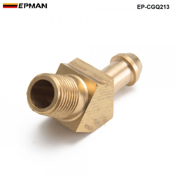 EPMAN - 45 Degree Elbow 1/8" Hose Fitting Air ,Oil, Gas ,Fuel Hose Turbocharger Compressor Brass Boost EP-CGQ213