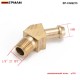 EPMAN - 45 Degree Elbow 1/8" Hose Fitting Air ,Oil, Gas ,Fuel Hose Turbocharger Compressor Brass Boost EP-CGQ213