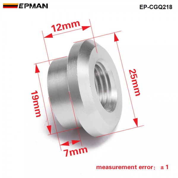 EPMAN -1PC Aluminum Weld Bungs Fit 1/4 female pipe thread Of tank project  EP-CGQ218