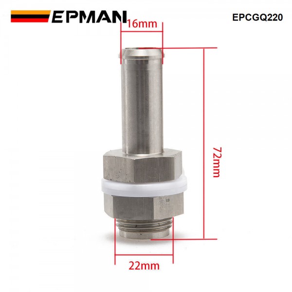 EPMAN Car Fitting 5/8" Hose W/N Welding Turbo Oil Pan Return / Drain Plug Adapter EPCGQ220