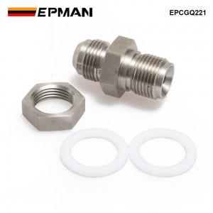 EPMAN Car Universal Turbo Steel Oil Pan Return Drain Plug Adapter Bung Fitting 10AN Weldable EPCGQ221