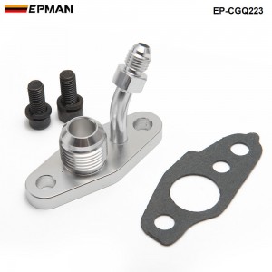 EPMAN -Turbo Oil Feed & Drain Flange For TOYOTA CT20 CT26 4AN 10AN (M8 x 1.25mm) EP-CGQ223