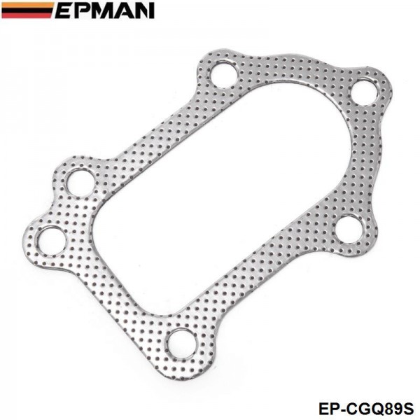 EPMAN -10PCS/LOT Aluminum Graphite Turbo to Downpipe Gasket For Toyota Celica GT4 MR2 CT26 3S-GTE EP-CGQ89S