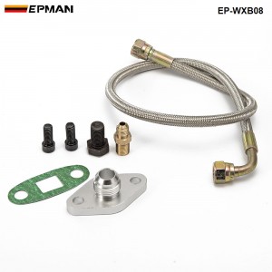 EPMAN - Oil Feed Line Kit Flange Single Turbo For Toyota Supra 1JZGTE 2JZGTE 1JZ/2JZ EP-WXB08