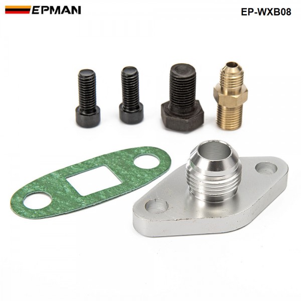 EPMAN - Oil Feed Line Kit Flange Single Turbo For Toyota Supra 1JZGTE 2JZGTE 1JZ/2JZ EP-WXB08