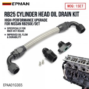 EPMAN RB25DET Cylinder Head Oil Drain Kit | Prevent Oil Starvation for Nissan RB25DET RB25DE EPAA01G365