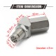 EPMAN Spacer Catalytic Adapter Bung M18 * 1.5 Oxygen O2 Sensor Fix Check Engine Light 45 Degree EPAA08G20K