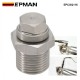 EPMAN Stainless O2 Bung Reducer Adapter Coverts M18x1.50 O2 Sensor Port To M12x1.25 thread pitch Bung & Plug Kit EPCGQ116