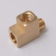 EPMAN Extruded Barstock Street Tee T Female Male Brass Fitting 1/4 NPT Oil Water Gas Pipe/Tank EPCGQ123