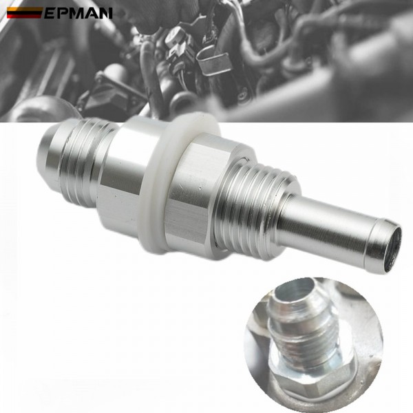 EPMAN AN6/AN8 Flare Male Bulkhead To 5/16" Or 3/8" Hose Barb Fitting Adapter Aluminium For Fuel Pump Tank Vehicle Modified