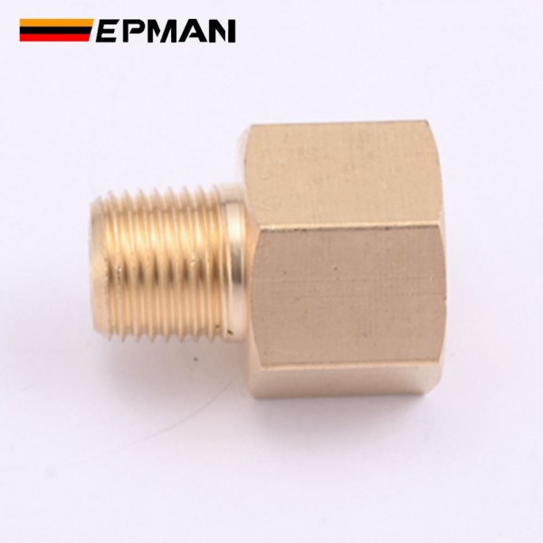 EPMAN Reducer Pipe Adapter 1/8" or 1/4" NPT Female To 1/8" NPT Or BSPT Male Brass Fitting Water Air Gas