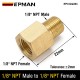 1/8inch NPT Male to 1/8inch NPT Female -$0.03
