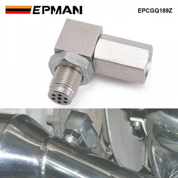 EPMAN Universal M18*1.5 O2 Oxygen Sensor Extender Connector 90 Degree 02 Bung Extension Catalytic Converter Spacer EPCGQ189Z EPMAN Universal M18*1.5 O2 Oxygen Sensor Extender Connector 90 Degree 02 Bung Extension Catalytic Converter Spacer EPCGQ189Z