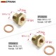 EPMAN Pressure Temp Gauge Sender Adapter 1/8" NPT To M14x1.5 Or M16x1.5 Male With A Crush Washer