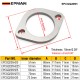 EPMAN Universal Exhaust Flange 2" 2.25" 2.5" 2.75" 3" Catback Exhaust 2 Blots Downpipe Muffler Cat Weldable EPCGQ205H