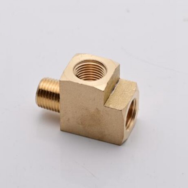 Brass Fuel Oil Forged Street Tee Fitting 1/4" NPT Male Female Air 