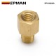 EPMAN 1/8" NPT Male to 1/8" BSPT Female Brass Pipe Fitting Connector Adapter For Pressure Gauge Air Gas Fuel Water EPCGQ229