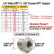 EPMAN 1/4" Male NPT X 1/8" Female NPT Reducer Adapter Fitting Threaded NPT Hex Bushing Forged 304 Stainless Steel EPCGQ237 EPMAN 1/4" Male NPT X 1/8" Female NPT Reducer Adapter Fitting Threaded NPT Hex Bushing Forged 304 Stainless Steel EPCGQ237