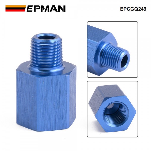 EPMAN Aluminium 1/8" NPT Male To M12x1.5 Female Hose End Port Conversion Fittings Alloy Adapter EPCGQ249 EPMAN Aluminium 1/8" NPT Male To M12x1.5 Female Hose End Port Conversion Fittings Alloy Adapter EPCGQ249