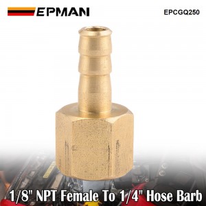 EPMAN 1/8" NPT Female Thread To 1/4" 6.35MM Hose Fitting Adapter Coupler Connector Adapter EPCGQ250