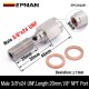 EPMAN 3/8"x24 UNF / M10 x 1.25 / M10 x 1.0 Stainless Steel 20mm Banjo Bolt + 1/8" NPT Brake Light Switch Port Hose Fitting Adaptor EPMAN 3/8"x24 UNF / M10 x 1.25 / M10 x 1.0 Stainless Steel 20mm Banjo Bolt + 1/8" NPT Brake Light Switch Port Hose Fitting Adaptor