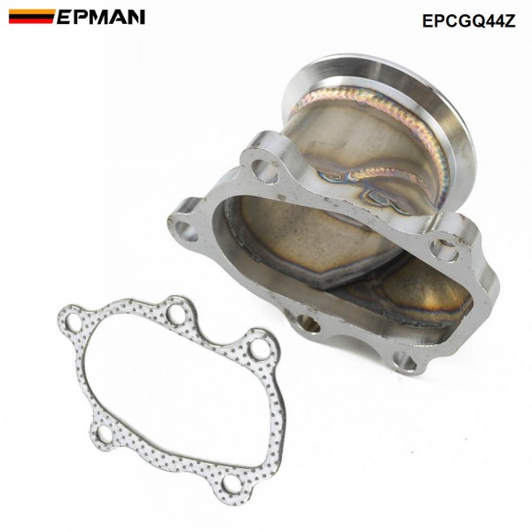  EPMAN - 5 Bolt To 2.5" 63mm V Band Flange Adapter With Gasket for GT25 GT28 T25 T28 Turbo Down Pipe EPCGQ44Z  