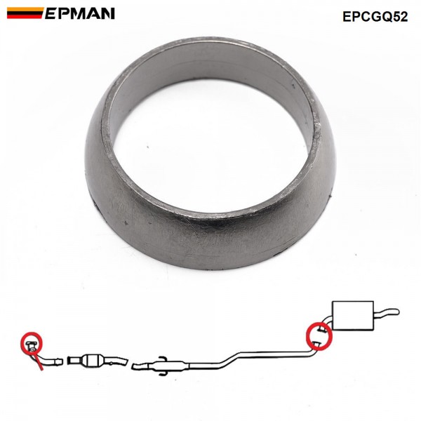 EPMAN Donut Style Exhaust Gasket For Motor Vehicle Accessories Universal Downpipe To Catback Gasket Flange EPCGQ52