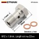 EPMAN Performance Banjo Bolt Single Stainless Steel 7/16" x 20 UNF, -4 AN JIC / -3 AN / M10 / M12 Turbo Brake Line Universal