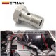 EPMAN Performance Banjo Bolt Single Stainless Steel 7/16" x 20 UNF, -4 AN JIC / -3 AN / M10 / M12 Turbo Brake Line Universal