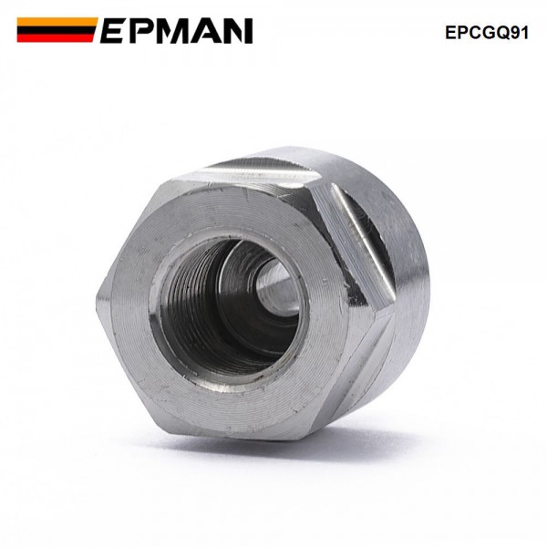 EPMAN 1/8" NPT Male to M10x1.0 Female Stainless Steel Oil Pressure Gauge Flare Union Adapter EPCGQ91