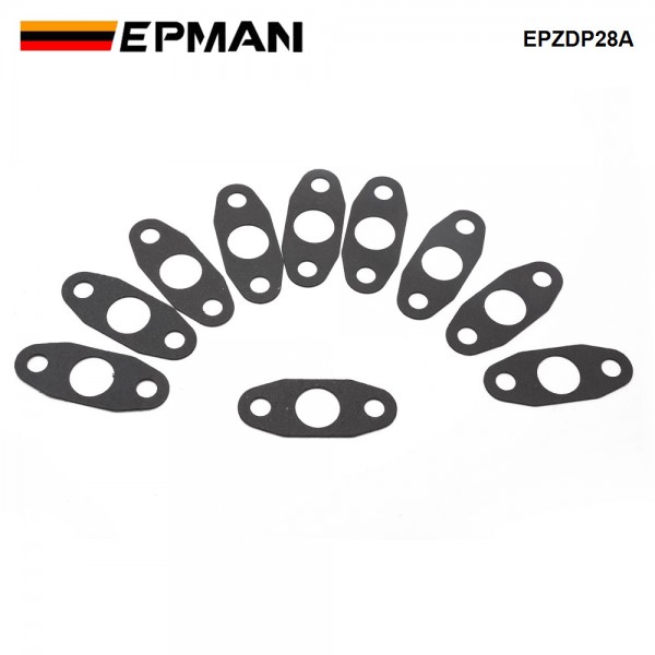 EPMAN 10 PCS Turbo Gaskets T3 T4 Turbine Oil Drain Gaskets Oil Feed Return Hose Drain Pipe Gasket EPZDP28A