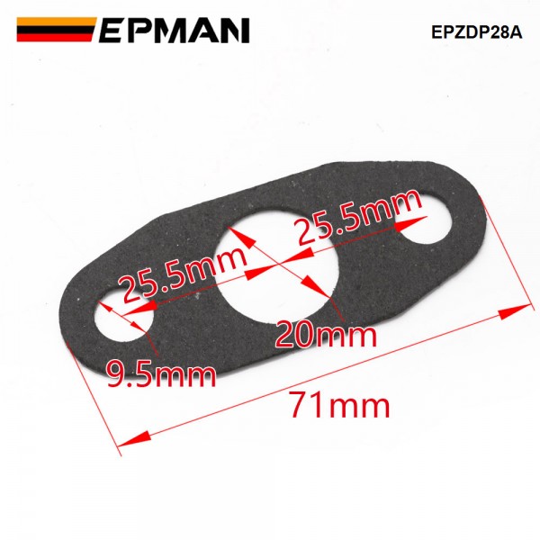 EPMAN 10 PCS Turbo Gaskets T3 T4 Turbine Oil Drain Gaskets Oil Feed Return Hose Drain Pipe Gasket EPZDP28A