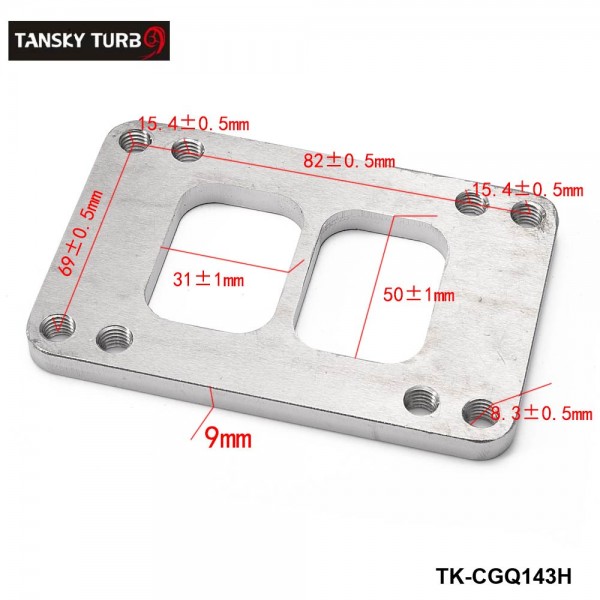Stainless Steel Turbo Manifold Turbocharger Flange Adapter T6 to T4
